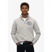 Superdry Athletic Ess Half Zip Sweatshirt Gris 3XL Homme