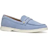 Geox Mules & Mocassins XAND, Cuir suédé, Bleu, Femme