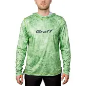 Graff Upf 50 964-cl-7 Uv Hoodie Vert 3XL Homme