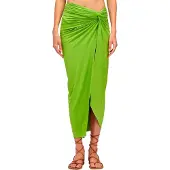 Sundek Pareo Skirt In Lycra Sarong Vert M Femme