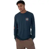 Hurley Eagles High Long Sleeve T-shirt Bleu S Homme