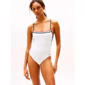 Tommy Hilfiger Uw0uw05849 Swimsuit Blanc XS Femme