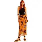 & Me Nara Long Skirt Orange 38 Femme
