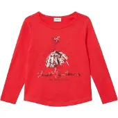 s.Oliver T-Shirt rouge / blanc