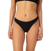 Rip Curl Custom Rib Cheeky Bikini Bottom Noir 2XS Femme