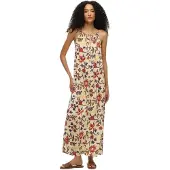 Superdry Beach Cami Sleeveless Long Dress Beige 2XS Femme