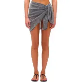 Sundek Short Lurex Sarong Gris Femme