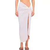 Sundek Long Crossed In Front Sarong Blanc XL Femme