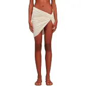 Sundek Short In Light Velvet Sarong Beige S-M Femme