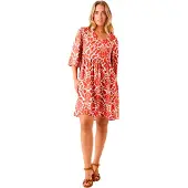 Garcia E50286 Short Sleeve Short Dress Rouge S Femme