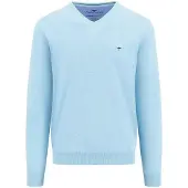 Fynch&Hatton Superfine V Neck Sweater Bleu L Homme