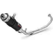 MIVV Gp Yamaha Mt-125 2015-19/yzf R125 2014-18 Y.047.lxb Homologated Full Line System Argenté Homologated