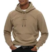 Superdry Micro Logo Hoodie Beige M Homme