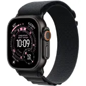 Apple Bracelet Alpine Loop pour Watch | 44/45/46/49 mm - Taille M - Black / Black Titanium
