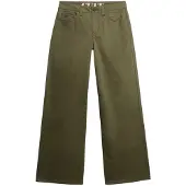 Superdry Mid Rise Baggy Chino Pants Vert 27 / 30 Femme