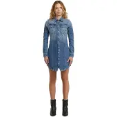 G-Star Pitched Long Sleeve Short Dress Bleu 2XS Femme