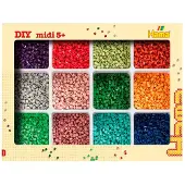 Hama Midi Ensemble de perles av. Rangement - 9600 pces - - UneTaille - Perles