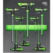 JBM - Coffret d'outils, 8 pièces, couleur verte. Vert, taille unique
