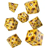 Q-workshop Full Art Pouch Sunflower Dice 7 Units Doré Enfants