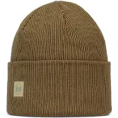 Buff Crossknit Beanie Marron