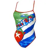 Turbo Cuba Thin Strap Swimsuit Multicolore 3-4 Years Fille