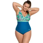Mad Wave Shape Anti-chlor Swimsuit Bleu 2XL Femme