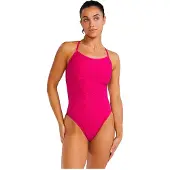 Tyr Durafast Elite Trinityfit Lapped Swimsuit Rose 28 Femme