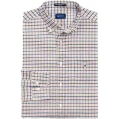 Gant Oxford Gingham Long Sleeve Shirt Marron S Homme