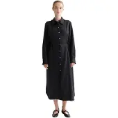Scotch & Soda Tied Ruffles Long Sleeve Midi Dress Noir 42 Femme