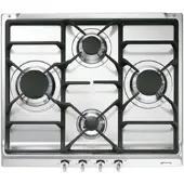 Smeg S60ghs Gas Hob 60 Cm 4 Burners Argenté