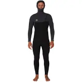 Ocean & Earth Free Flex 5/4 Mm Long Sleeve Chest Zip Hooded Neoprene Suit Noir XL Homme