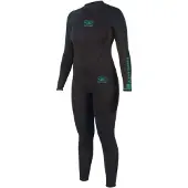 Ocean & Earth Surf School 3 Mm Woman Long Sleeve Back Zip Neoprene Suit Noir 16 Femme