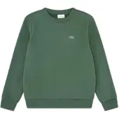Lacoste Kids Core Fleece Crew Sweatshirt Vert 7 Years Enfants