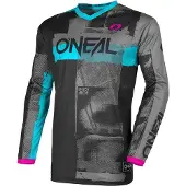 O'Neal Maillot Oneal Element pour femmes Roller V.26 Noir/Cyan Taille : 2XL