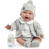 MuÑecas Guca Zuri Weighted Baby Reborn 42 Cm Gris Enfants
