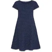 Sea Ranch Dot Short Sleeve Long Dress Bleu XS Femme