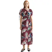 Scotch & Soda Drawstring Short Sleeve Long Dress Rose 38 Femme