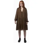 Second female Severine Long Sleeve Dress Marron S Femme