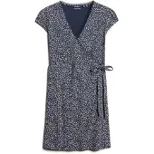 Superdry Athletic Essential Wrap Short Sleeve Dress Bleu 2XS Femme