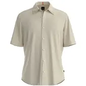 BOSS pour homme. 50537382 Chemise beige Rash (6XL), Casuel, Coton, Manche courte