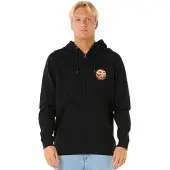 Rip Curl Wettie Passage Icon Full Zip Sweatshirt Noir S Homme