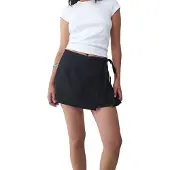 Balmohk Plaid Skirt Noir S Femme