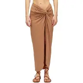 Sundek Pareo Skirt In Lycra Sarong Marron L Femme