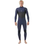 Rip Curl Dawn Patrol 3/2 Mm Gb St Long Sleeve Chest Zip Neoprene Suit Bleu S Homme