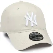 New Era Casquette '9 Twenty New York Yankees' beige clair / blanc