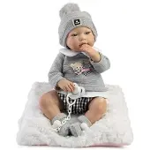 MuÑecas Guca Alex Babypuppe Grau Grau One Size