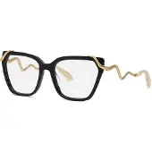 Roberto Cavalli Vrc020m Woman Glasses Noir Femme