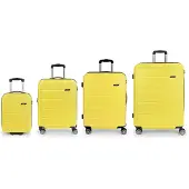 Gabol Future Plus Spinner Expandable 240l Trolley Bag 4 Units Jaune