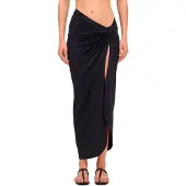 Sundek Long Crossed In Front Sarong Noir M Femme