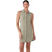 Lolë Olivie Shirt Sleeveless Short Dress Vert S Femme